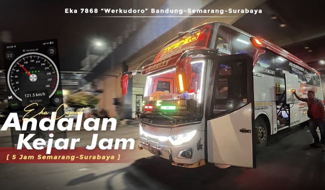 Eka Cepat Bus Semarang Surabaya - Photo by YouTube