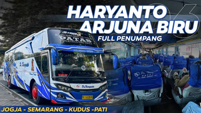Haryanto Bus Semarang Jogja - Photo by YouTube