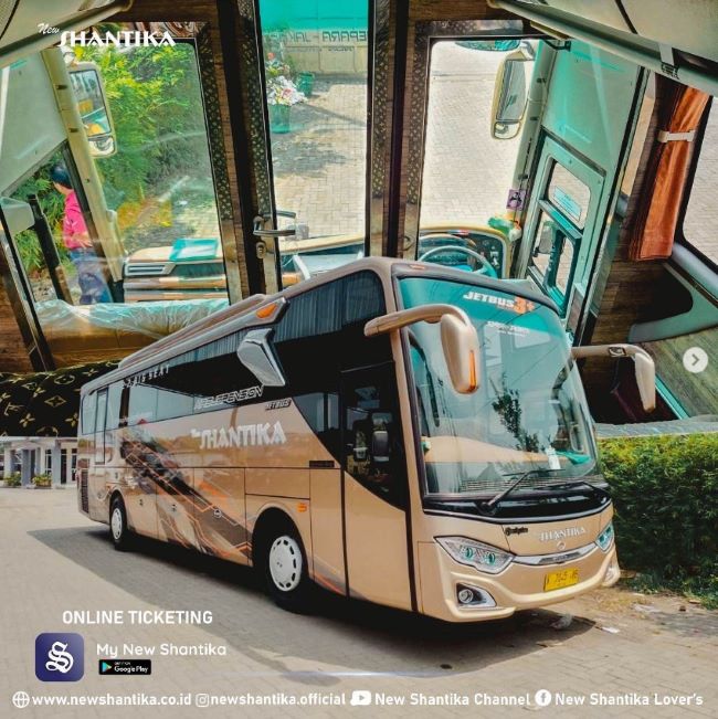 New Shantika Bus Semarang Bandung - Photo by Instagram