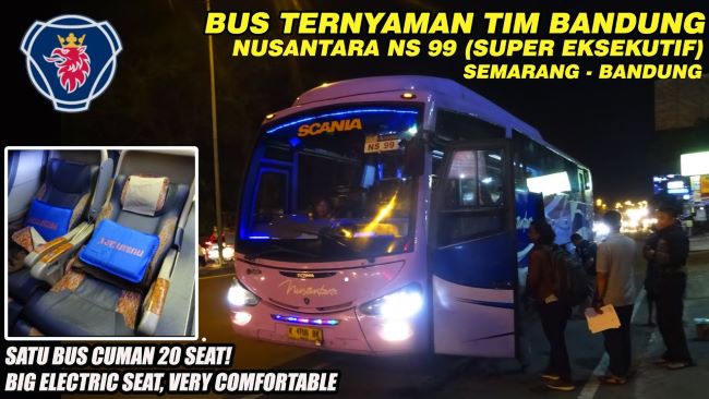 Nusantara Bus Semarang Bandung - Photo by YouTube
