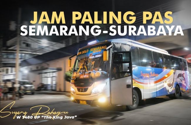 Sugeng Rahayu Bus Semarang Surabaya - Photo by YouTube