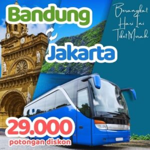 Hemat 20% Bus Bandung Jakarta, Gak Perlu Antre di Terminal