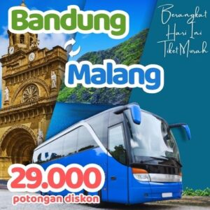 Hemat 20% Bus Bandung Malang, Gak Perlu Antre di Terminal