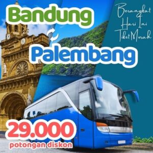 Hemat 20% Bus Bandung Palembang, Gak Perlu Antre di Terminal
