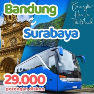 Hemat 20% Bus Bandung Surabaya, Gak Perlu Antre di Terminal