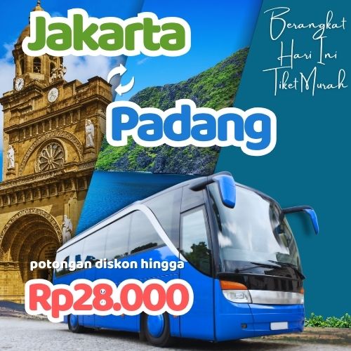 Hemat 20% Bus Jakarta Padang, Gak Perlu Antre di Terminal
