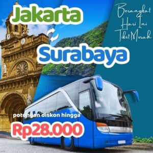 Hemat 20% Bus Jakarta Surabaya, Gak Perlu Antre di Terminal
