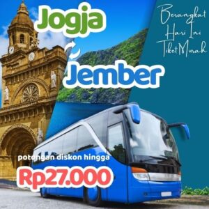 Hemat 20% Bus Jogja Jember, Gak Perlu Antre di Terminal