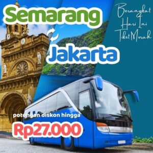Hemat 20% Bus Semarang Jakarta, Gak Perlu Antre di Terminal