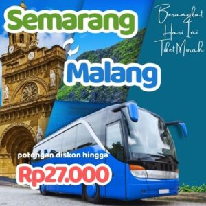 Hemat 20% Bus Semarang Malang, Gak Perlu Antre di Terminal