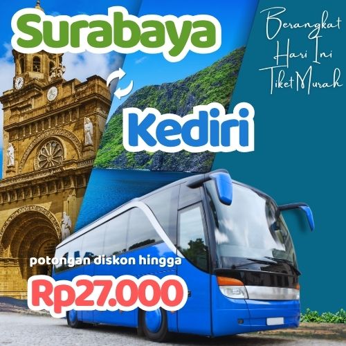 Hemat 20% Bus Surabaya Kediri, Gak Perlu Antre di Terminal