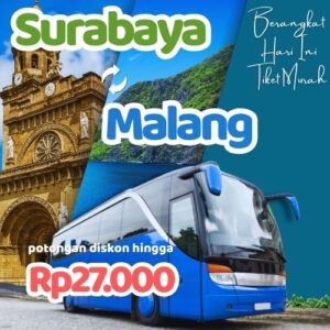 Hemat 20% Bus Surabaya Malang, Gak Perlu Antre di Terminal