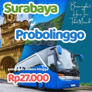 Hemat 20% Bus Surabaya Probolinggo, Gak Perlu Antre di Terminal