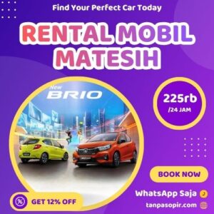 Irit 12% Rental Mobil Matesih, Bisa Lepas Kunci Atau Dengan Sopir