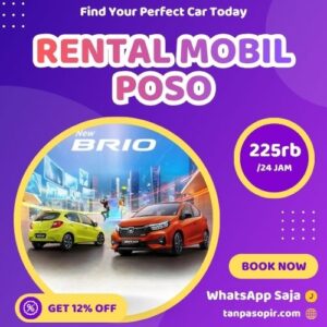 Irit 12% Rental Mobil Poso, Bisa Lepas Kunci Atau Dengan Sopir