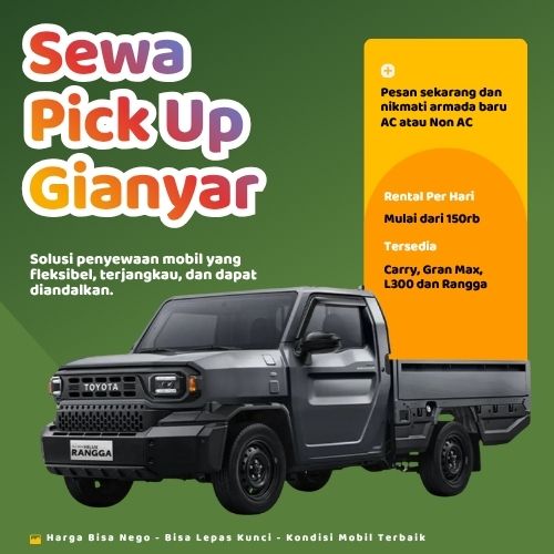 Hemat 10% Sewa Pick Up Gianyar, Bisa Lepas Kunci untuk Pindahan dan Pengiriman
