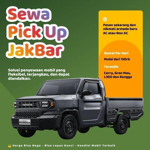 Hemat 10% Sewa Pick Up Jakarta Barat, Bisa Lepas Kunci untuk Pindahan dan Pengiriman