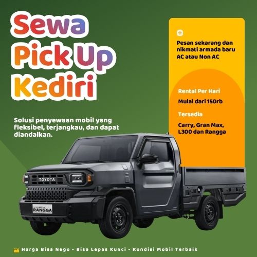 Hemat 10% Sewa Pick Up Kediri, Bisa Lepas Kunci untuk Pindahan dan Pengiriman