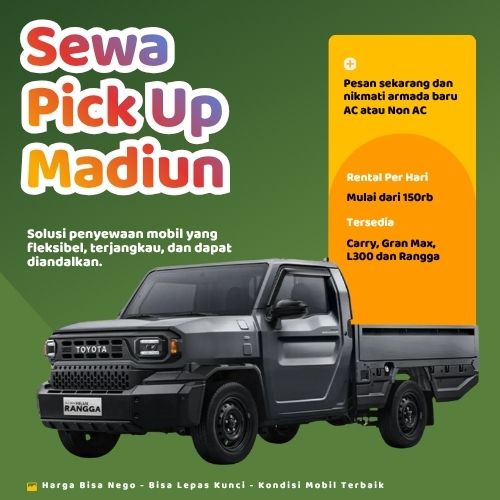 Hemat 10% Sewa Pick Up Madiun, Bisa Lepas Kunci untuk Pindahan dan Pengiriman