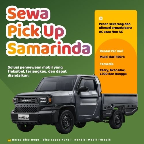 Hemat 10% Sewa Pick Up Samarinda, Bisa Lepas Kunci untuk Pindahan dan Pengiriman