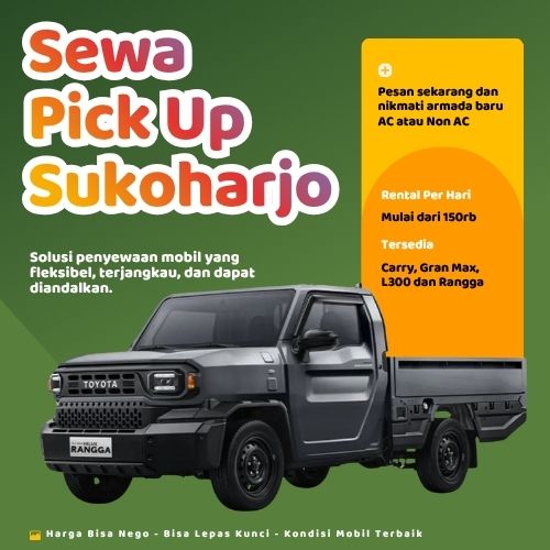 Hemat 10% Sewa Pick Up Sukoharjo, Bisa Lepas Kunci untuk Pindahan dan Pengiriman