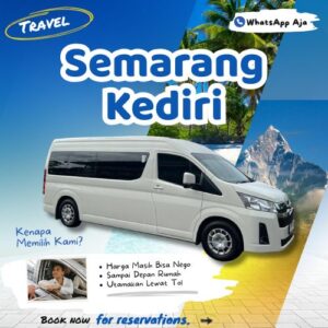 Hemat 10% Travel Semarang Kediri, WhatsApp Aja Gak Perlu Antre
